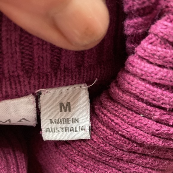 Sonoma Plum Pullover Turtleneck Sweater Size M, Cotton/Polyester. Comfortable - Picture 5 of 6